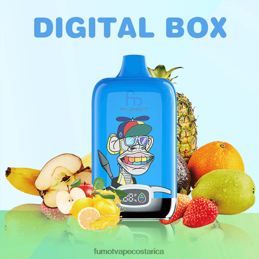 Fumot Tech - Fumot Digital Box 12000 cápsulas de vapeo desechables - 20 ml (1 pieza) P8Z6F6110 explosión de manzana y baya