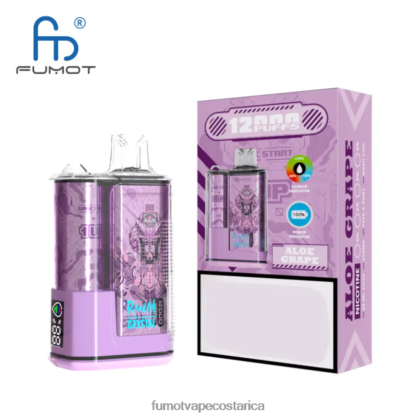Fumot Tech - Fumot Crystal 12000 caja de vapeo desechable - 20ml (1 pieza) P8Z6F6260 arándano en hielo