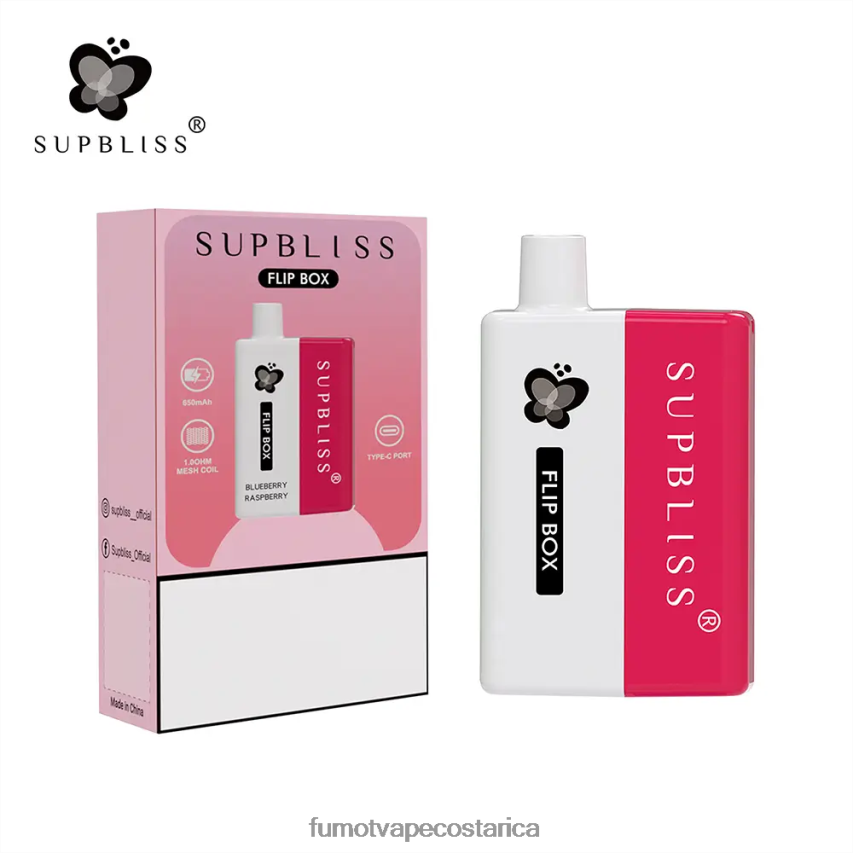 Fumot Vape Sabores - Fumot Supbliss Flip kit de vapeo reemplazable box 6000 - 10ml (1 pieza) P8Z6F6333 uva cereza