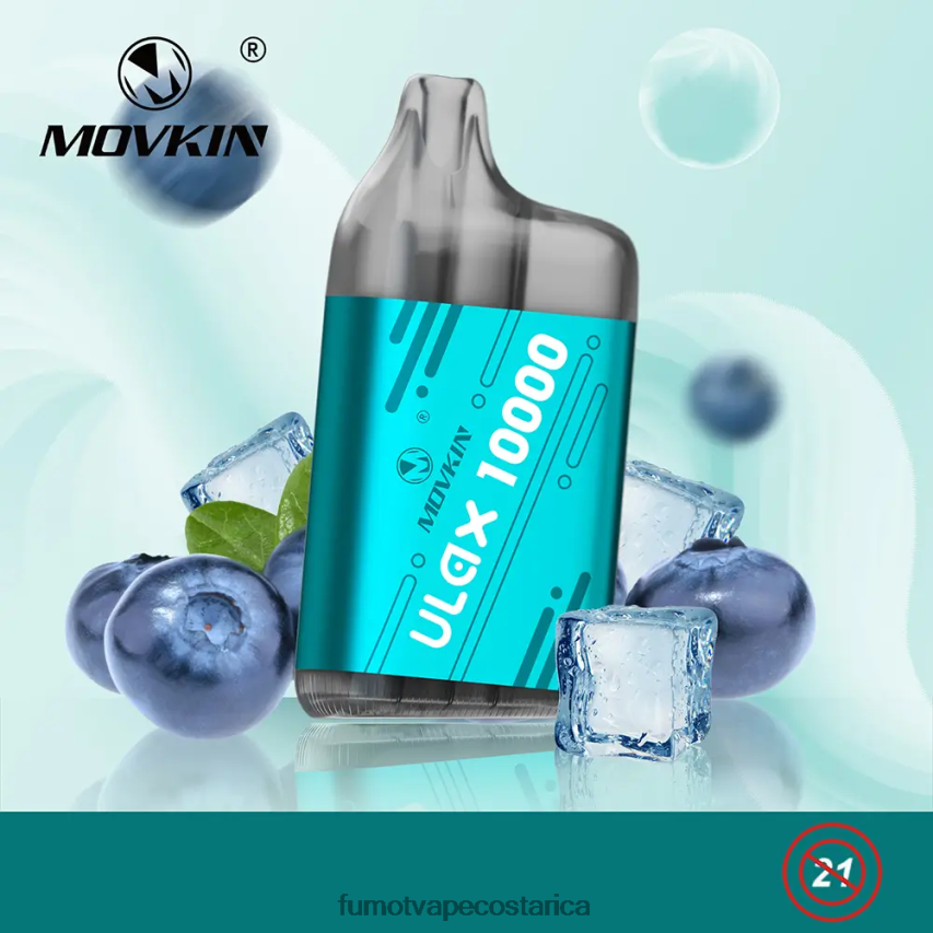 Fumot Disposable Vape - Fumot Movkin Ulax 10000 cápsulas de vapeo desechables - 12 ml (1 pieza) P8Z6F6305 arándano en hielo