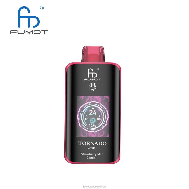 Fumot Disposable Vape | Fumot Tornado 25000 vaporizadores desechables caramelo de menta y fresa X264815
