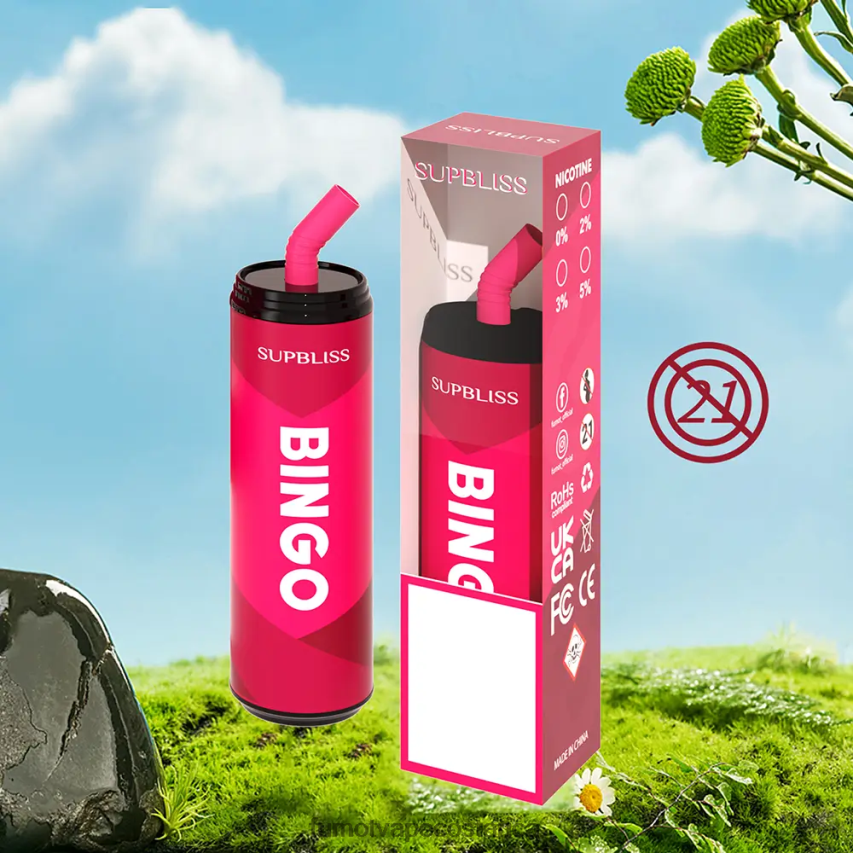 Fumot Disposable Vape - Fumot Supbliss Bingo 9000 bolígrafo vapeador desechable (1 pieza) - 18 ml P8Z6F6465 frambuesa arándano
