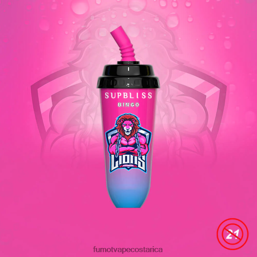Fumot Store - Fumot Supbliss Bingo Dispositivo de vapeo desechable 8000 de 16 ml (1 pieza) P8Z6F6406 uva sakura