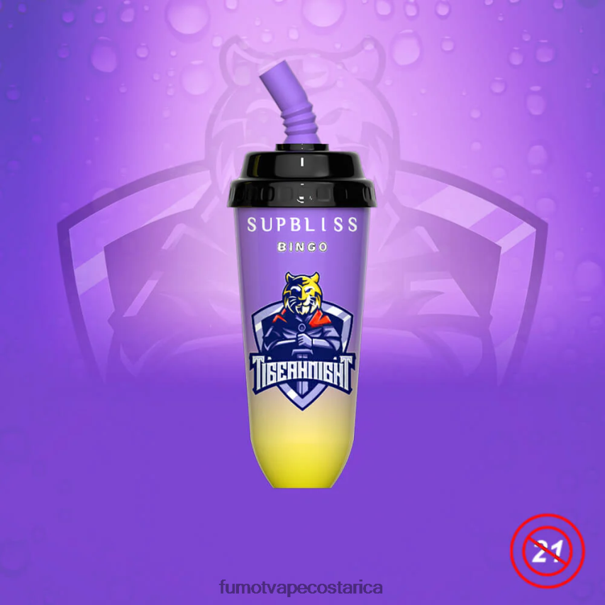 Fumot Store - Fumot Supbliss Bingo Dispositivo de vapeo desechable 8000 de 16 ml (1 pieza) P8Z6F6406 uva sakura