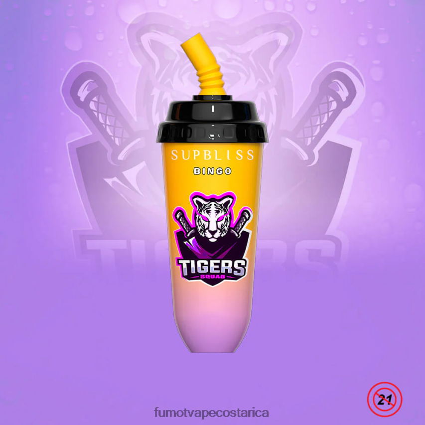 Fumot Store - Fumot Supbliss Bingo Dispositivo de vapeo desechable 8000 de 16 ml (1 pieza) P8Z6F6406 uva sakura
