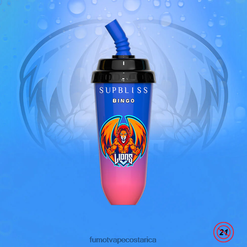 Fumot Store - Fumot Supbliss Bingo Dispositivo de vapeo desechable 8000 de 16 ml (1 pieza) P8Z6F6406 uva sakura
