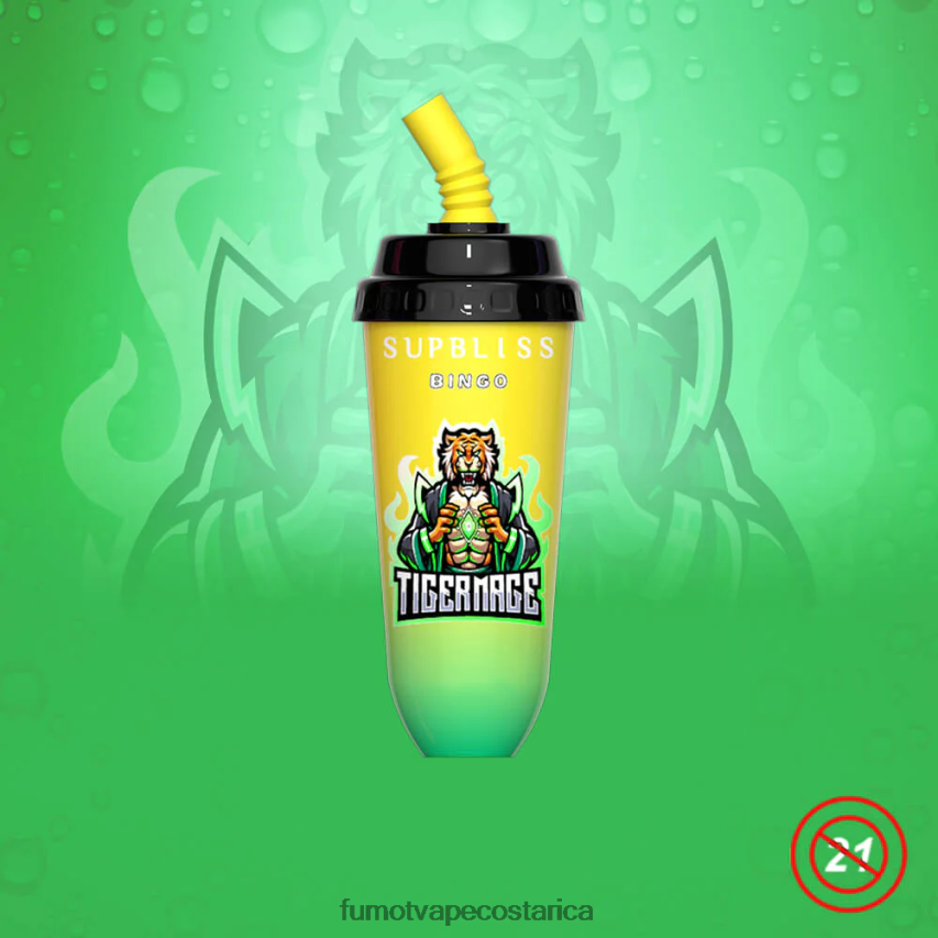 Fumot Vape Sabores - Fumot Supbliss Bingo Dispositivo de vapeo desechable 8000 - 16 ml (1 pieza) P8Z6F6393 arándano
