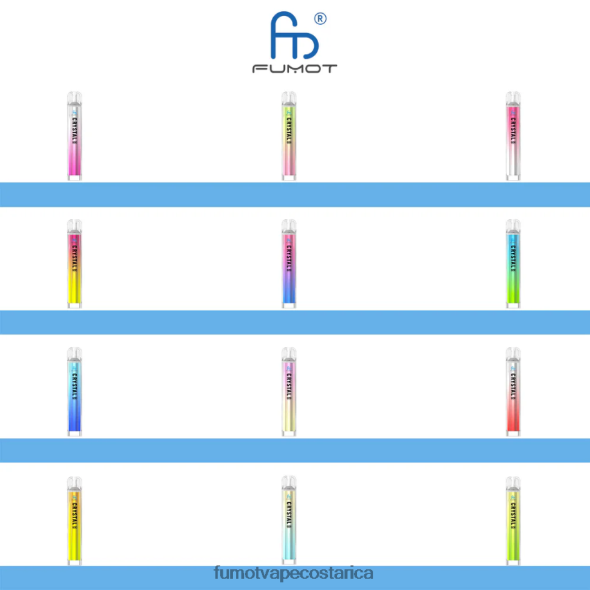 Fumot Disposable Vape - Fumot Crystal Vaporizador desechable de 2 ml (juego de 3 piezas) - compatible con 600 tpd P8Z6F6385 frambuesa arándano