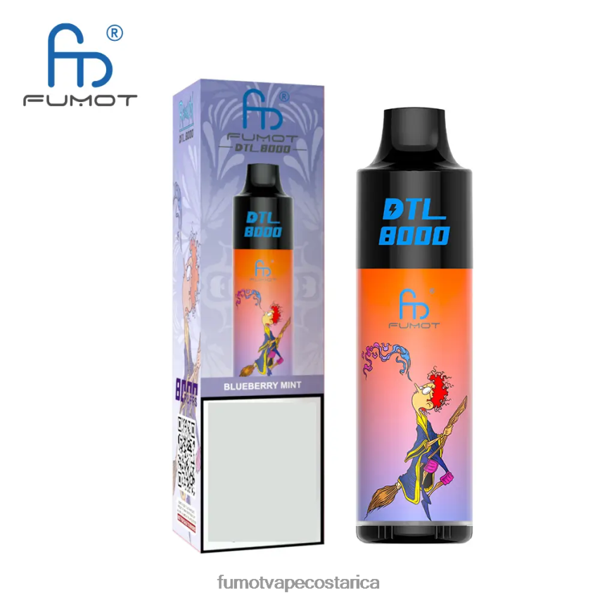 Fumot Disposable Vape - Fumot DTL Pluma vaporizador desechable 8000 - 16 ml (1 pieza) P8Z6F6415 limón frambuesa azul