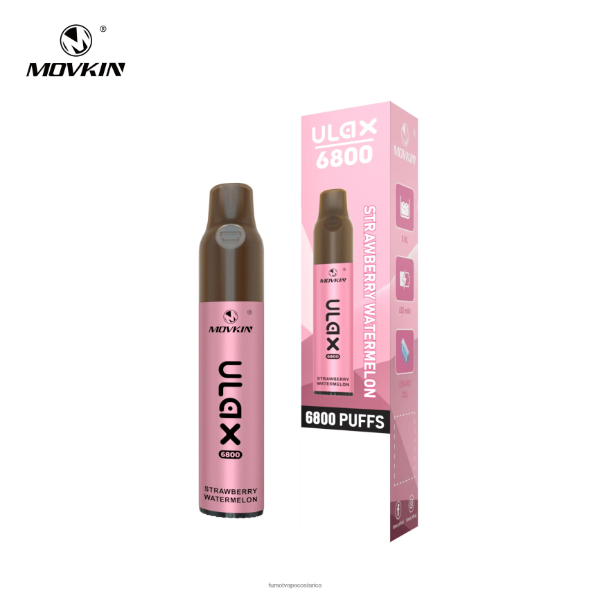 Fumot Disposable Vape - Fumot Movkin Ulax Vape desechable 6800, bobina de cerámica - 8 ml (1 pieza) P8Z6F6325 bayas mixtas