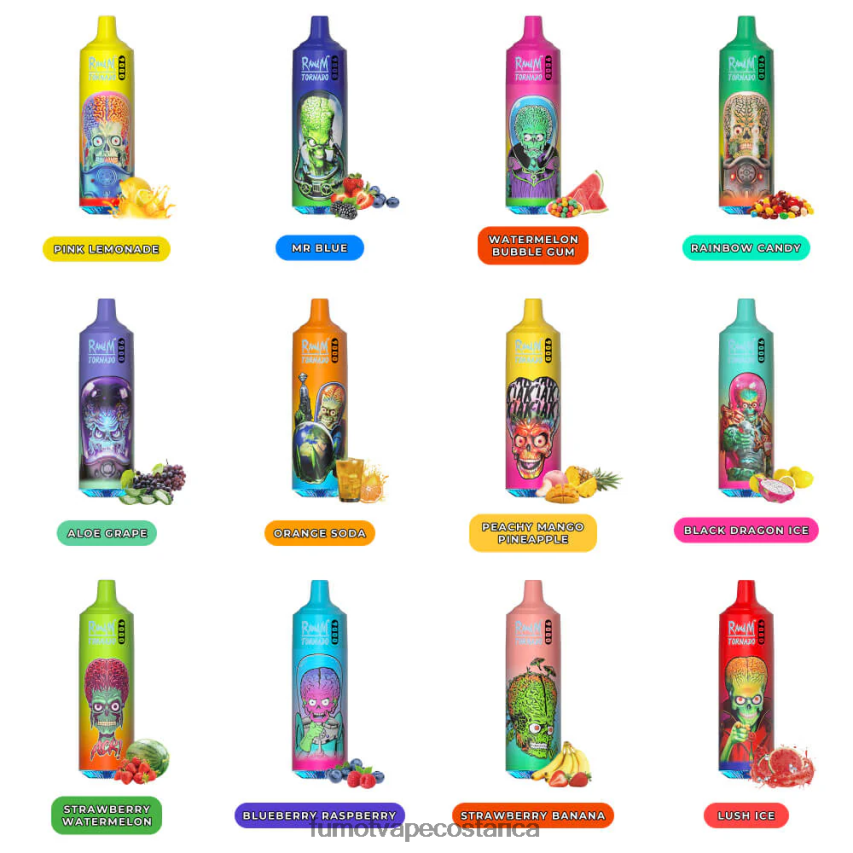 Fumot Disposable Vape - Fumot Tornado bolígrafo vapeador desechable 9000 - 18ml (1 pieza) P8Z6F645 chicle de fresa sandía