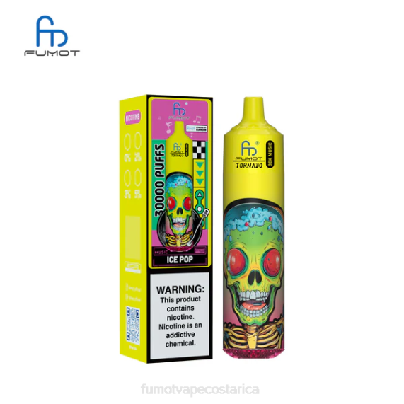 Fumot Disposable Vape - Fumot Tornado Música 30K paleta helada T2J015