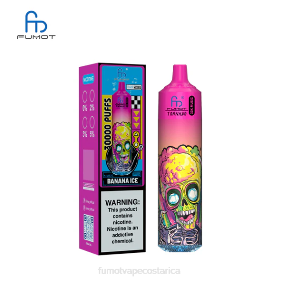 Fumot Vape Costa Rica - Fumot Tornado Música 30K hielo de plátano T2J01
