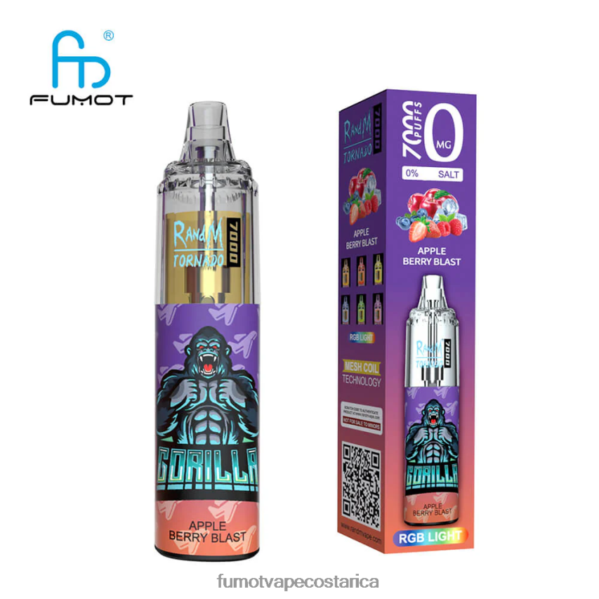 Fumot Vape Flavors - Fumot Tornado Pluma vaporizador desechable 0% 7000 14 ml (1 pieza) P8Z6F6529 ron piña colada