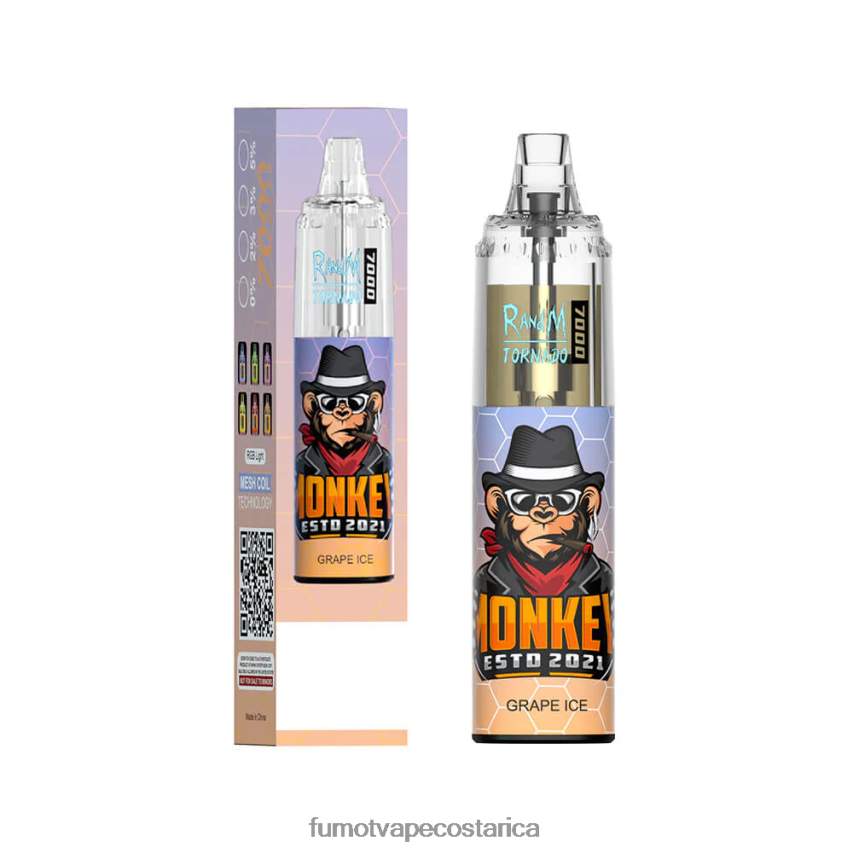 Fumot Vape Sale - Fumot Tornado Pluma vaporizador desechable 7000 - 14 ml (1 pieza) P8Z6F677 hielo de uva