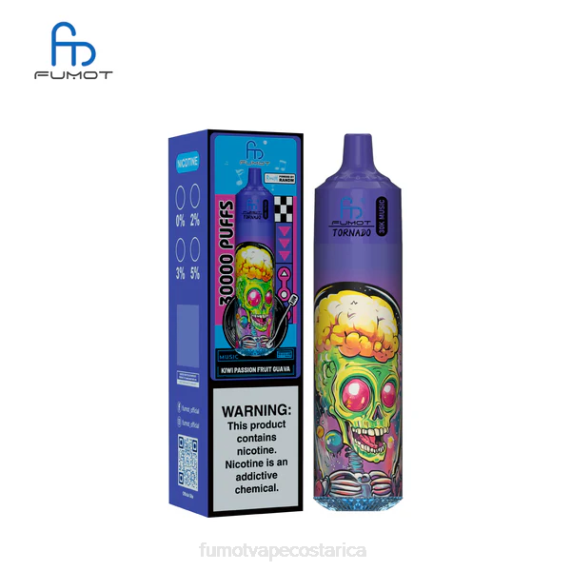 Vaporizador Fumot - Fumot Tornado Música 30K kiwi maracuyá guayaba T2J014