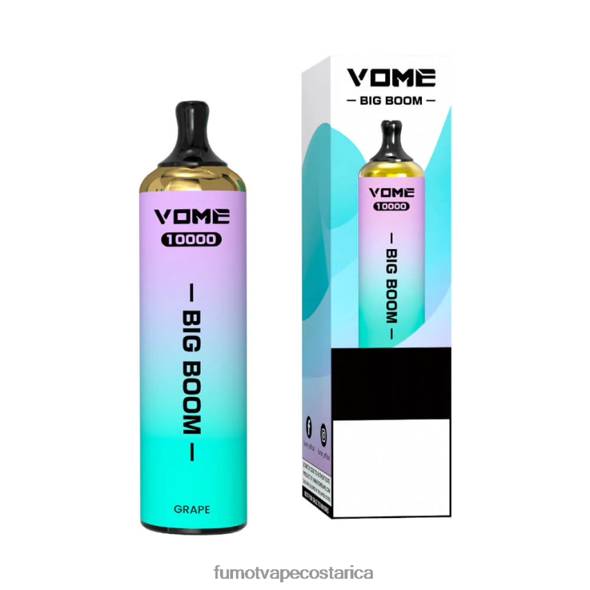 Fumot Tech - Fumot Vome Big Boom bolígrafo vapeador desechable 10000 - 20ml (1 pieza) P8Z6F6440 hielo de fresa