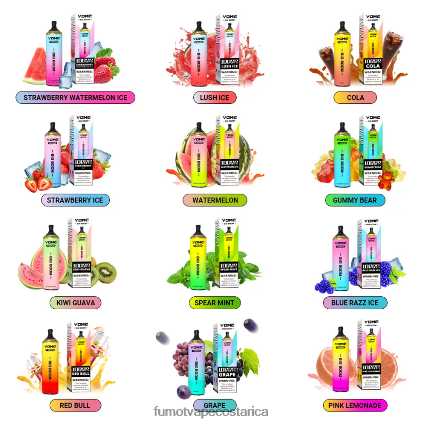 Fumot Vape Review - Fumot Vome Big Boom bolígrafo vapeador desechable 10000 - 20ml (1 pieza) P8Z6F6438 uva