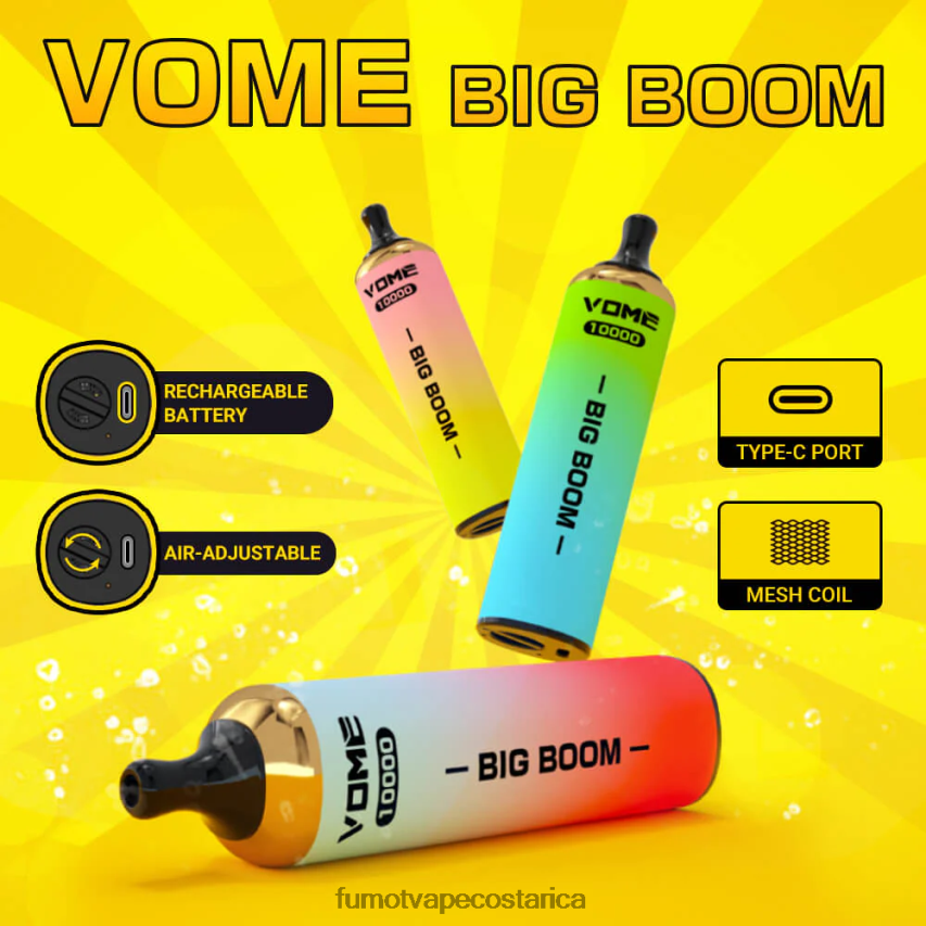 Fumot Vape Review - Fumot Vome Big Boom bolígrafo vapeador desechable 10000 - 20ml (1 pieza) P8Z6F6438 uva