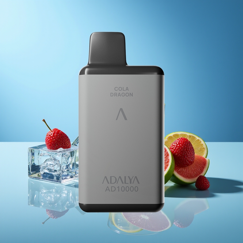 Adalya AD 10000 Puffs Recargable USB-C Gris Espacial Hielo Azul