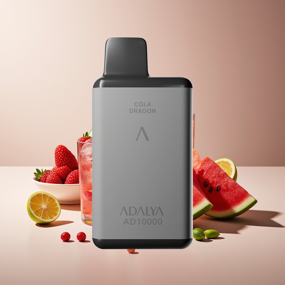 Adalya AD 10000 Puffs Recargable USB-C Gris Espacial Sandía Helada