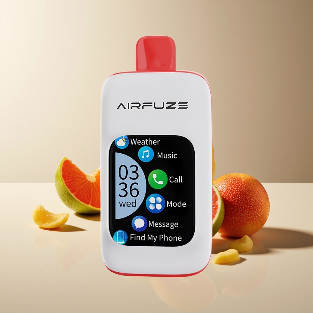 AirFuze Smart 30000 Caladas Dispositivo Desechable con Pantalla TFT 2.01'' y Carga Tipo-C Gomita Ácida Jugosa