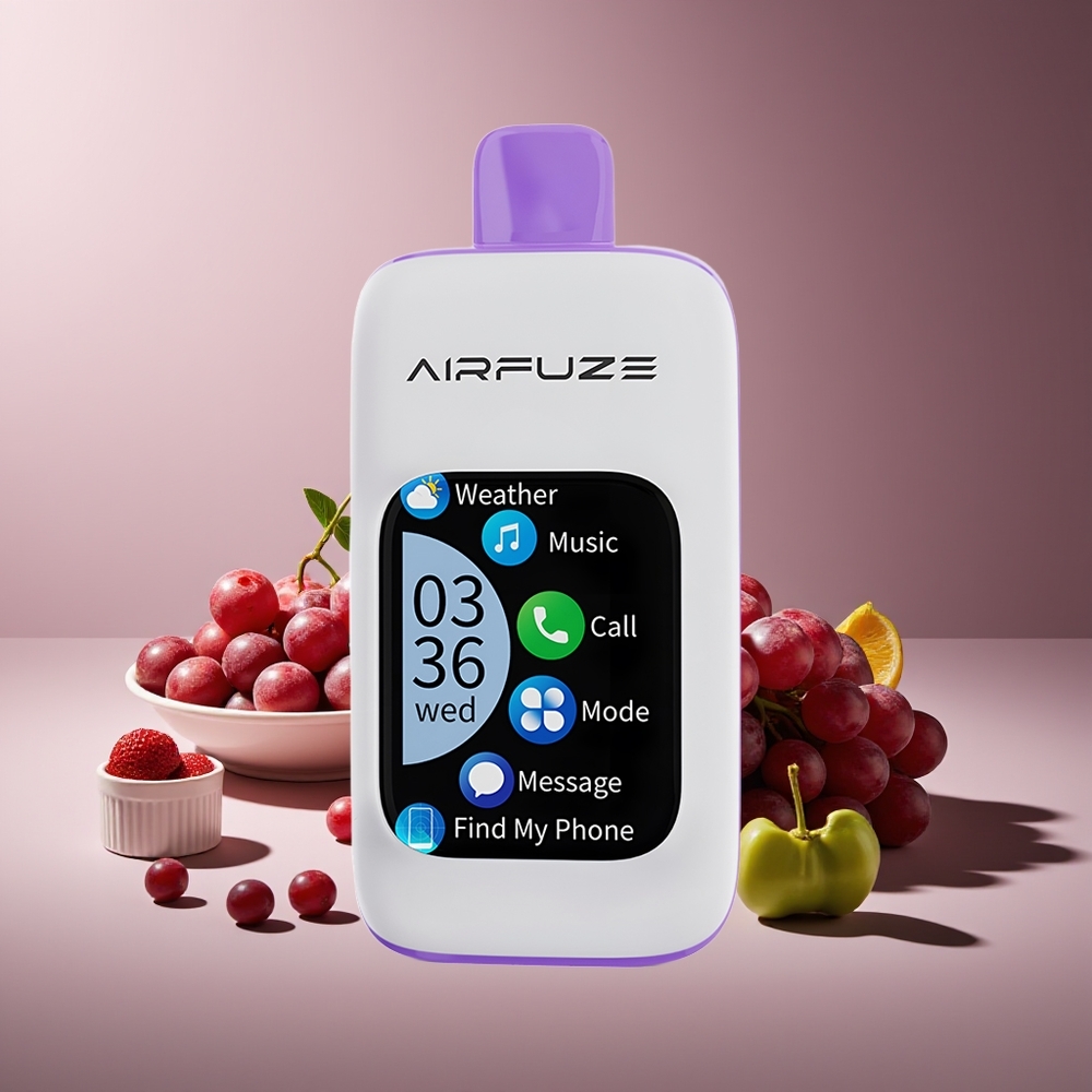 AirFuze Smart 30000 Pufadas Pantalla Táctil Uva Explosión