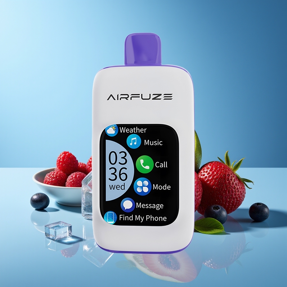 AirFuze Smart 30000 Puffs Pantalla Táctil Blue Razz Ice