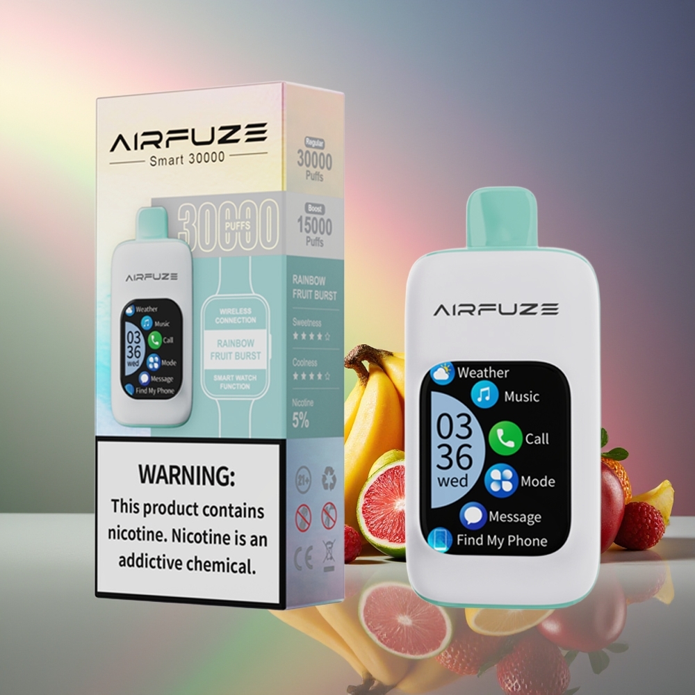 AirFuze Smart 30000 Puffs Pantalla Táctil Explosión de Frutas del Arcoíris