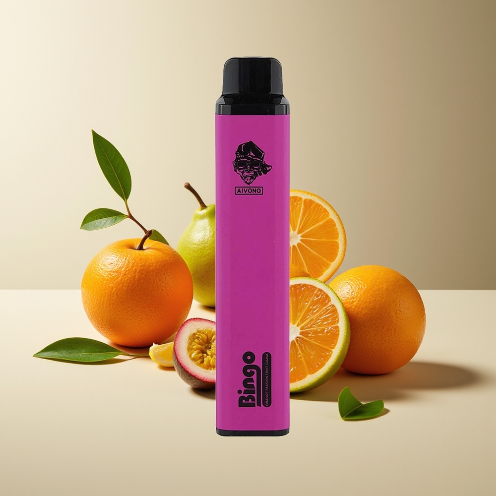 Aivono Aim Bingo 4000 Puffs Recargable Naranja Maracuyá Guayaba