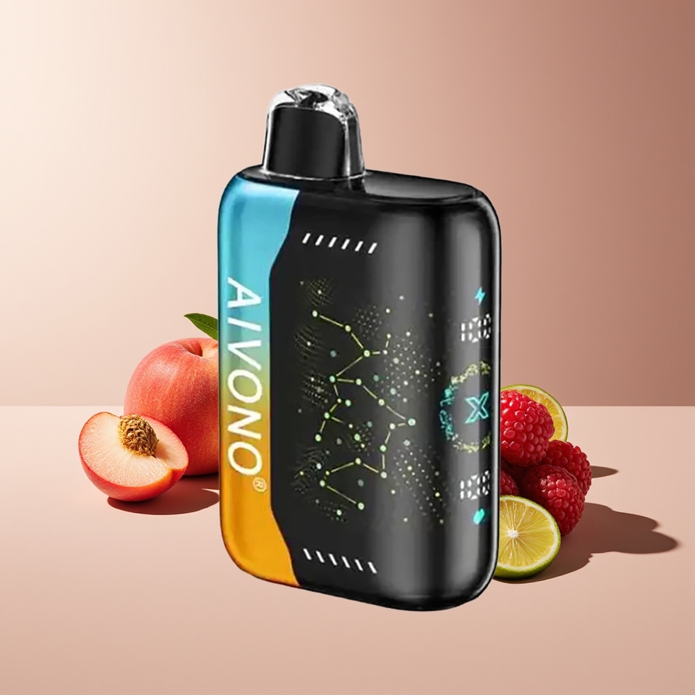 Aivono Aim Boom 25000 Puffs 28ml 650mAh Frambuesa Melocotón Lima