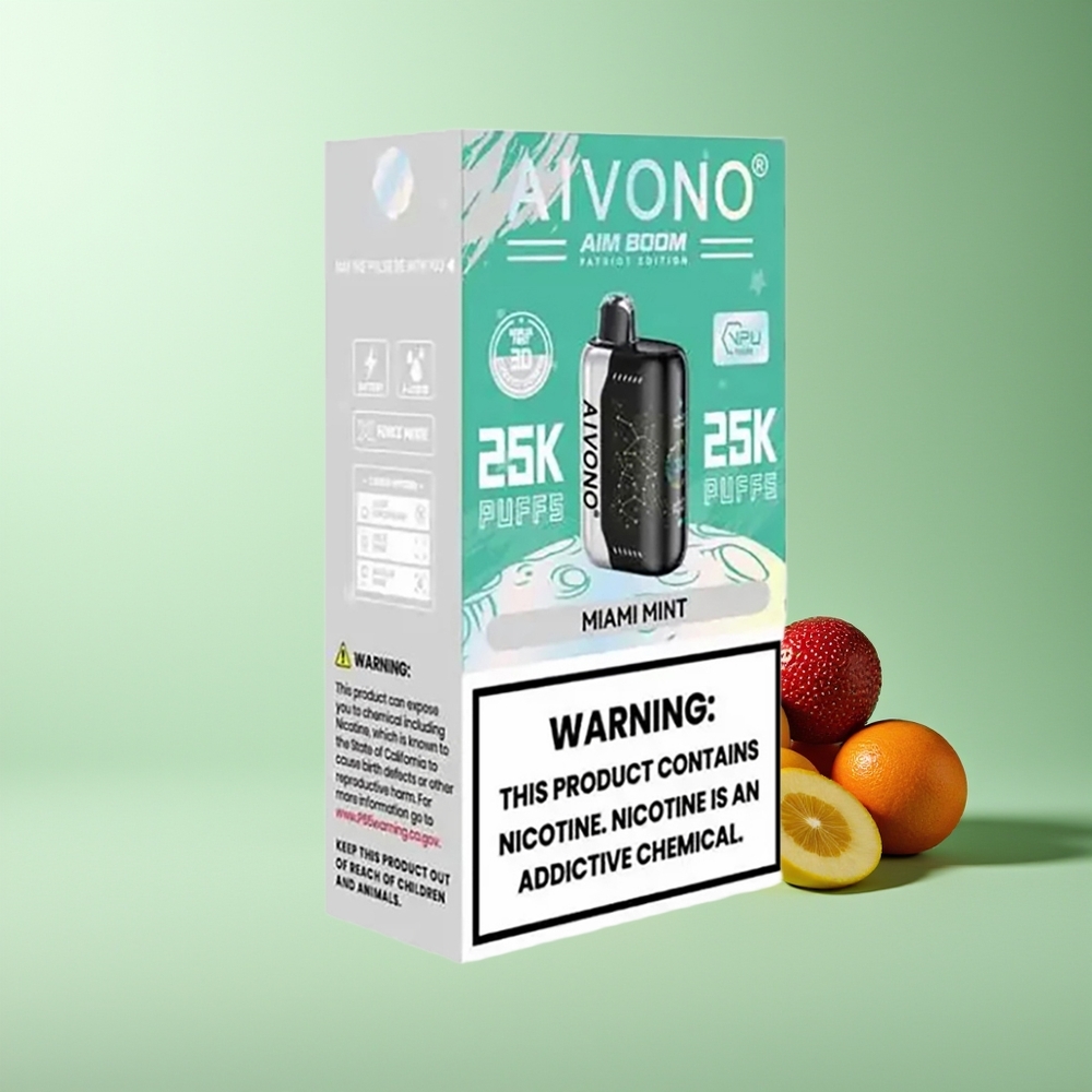 Aivono Aim Boom 25000 Puffs 28ml 650mAh Menta de Miami