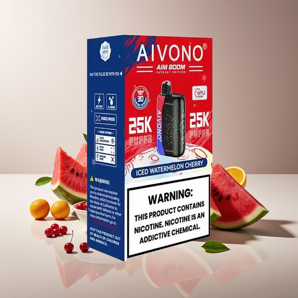Aivono Aim Boom 25000 Puffs 28ml 650mAh Sandía Cereza Helada