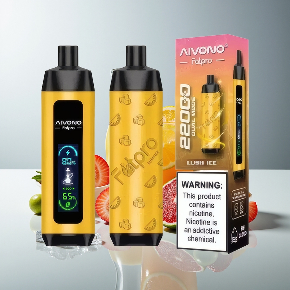 Aivono Aim Fatpro 22000 Puffs 28ml Recargable Doble Modo Helado Lujoso