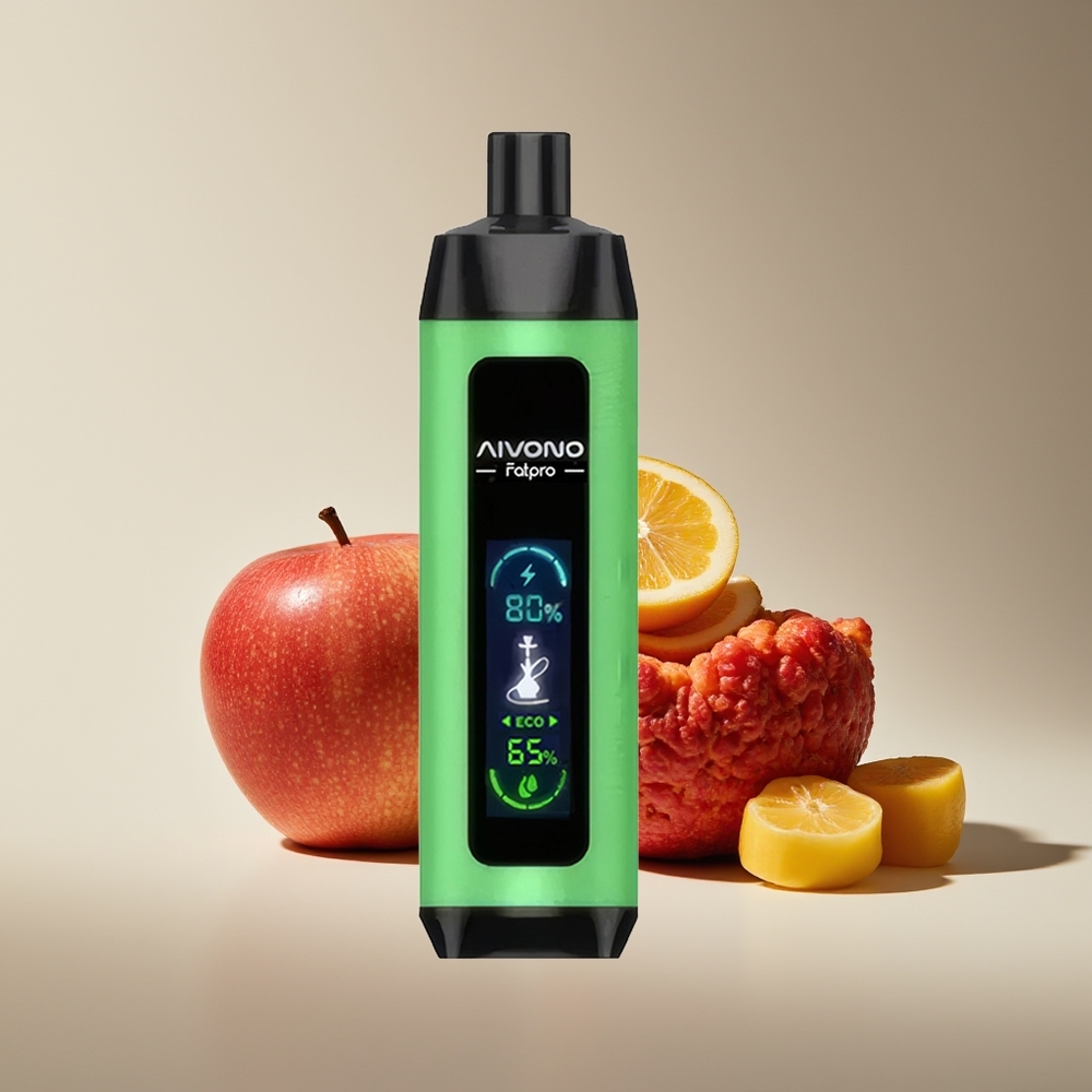 Aivono Aim Fatpro 22000 Puffs Dos Manzanas Recargable 28ml 5% Nicotina Modo Dual Eco/Boost