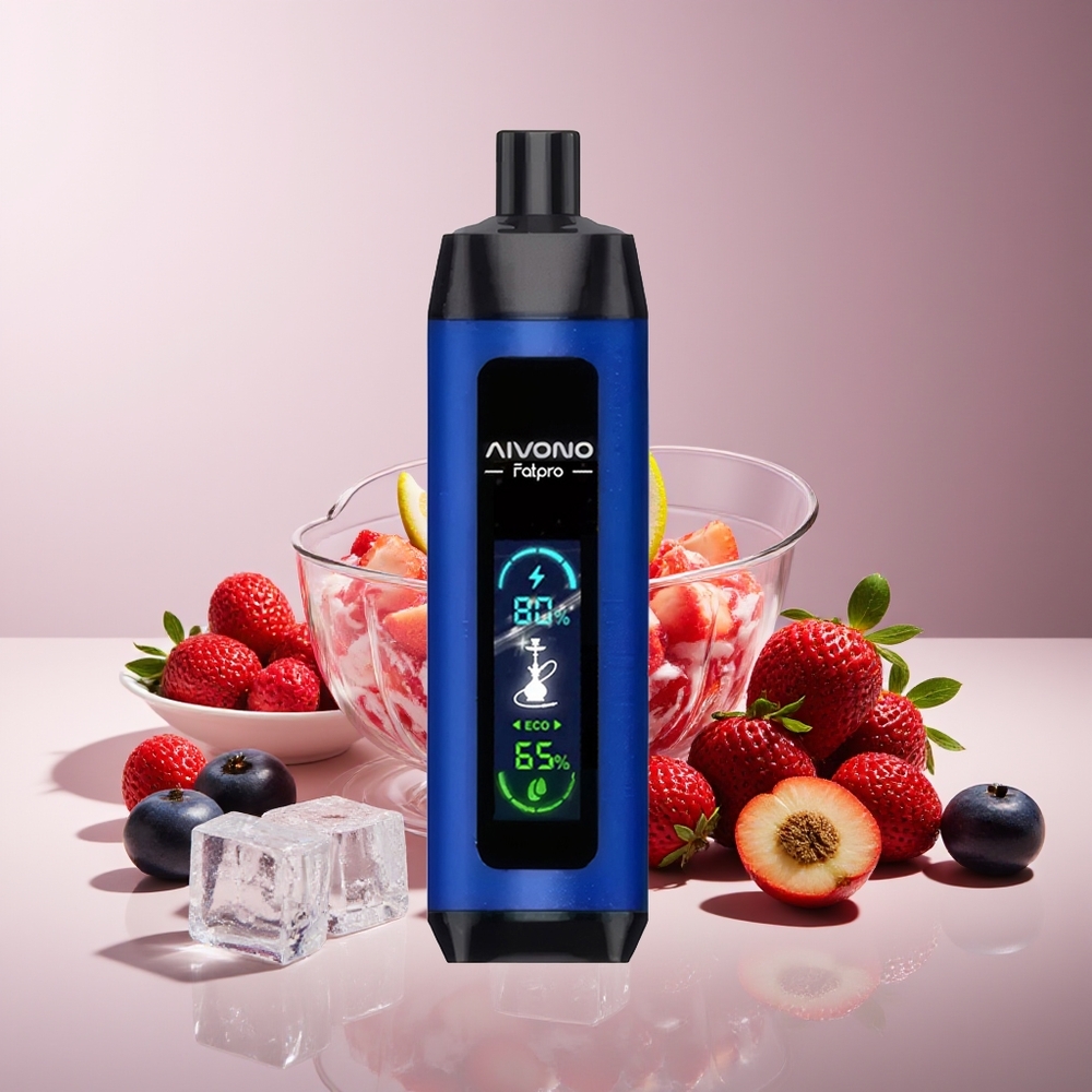 Aivono Aim Fatpro 22000 Puffs Recargable 28ml 5% Nicotina Doble Modo Baya Helada