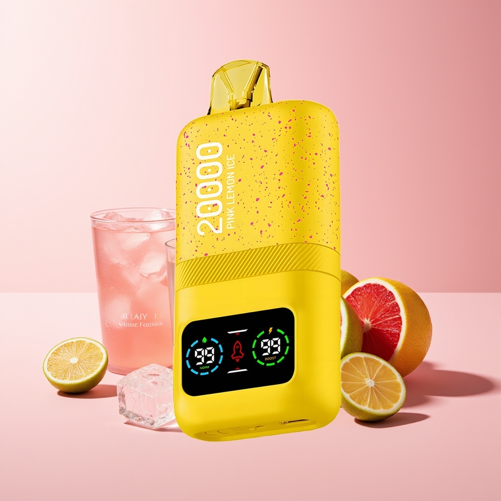 Aivono Aim Magic 20000 Puffs Recargable LCD Limón Rosa Helado