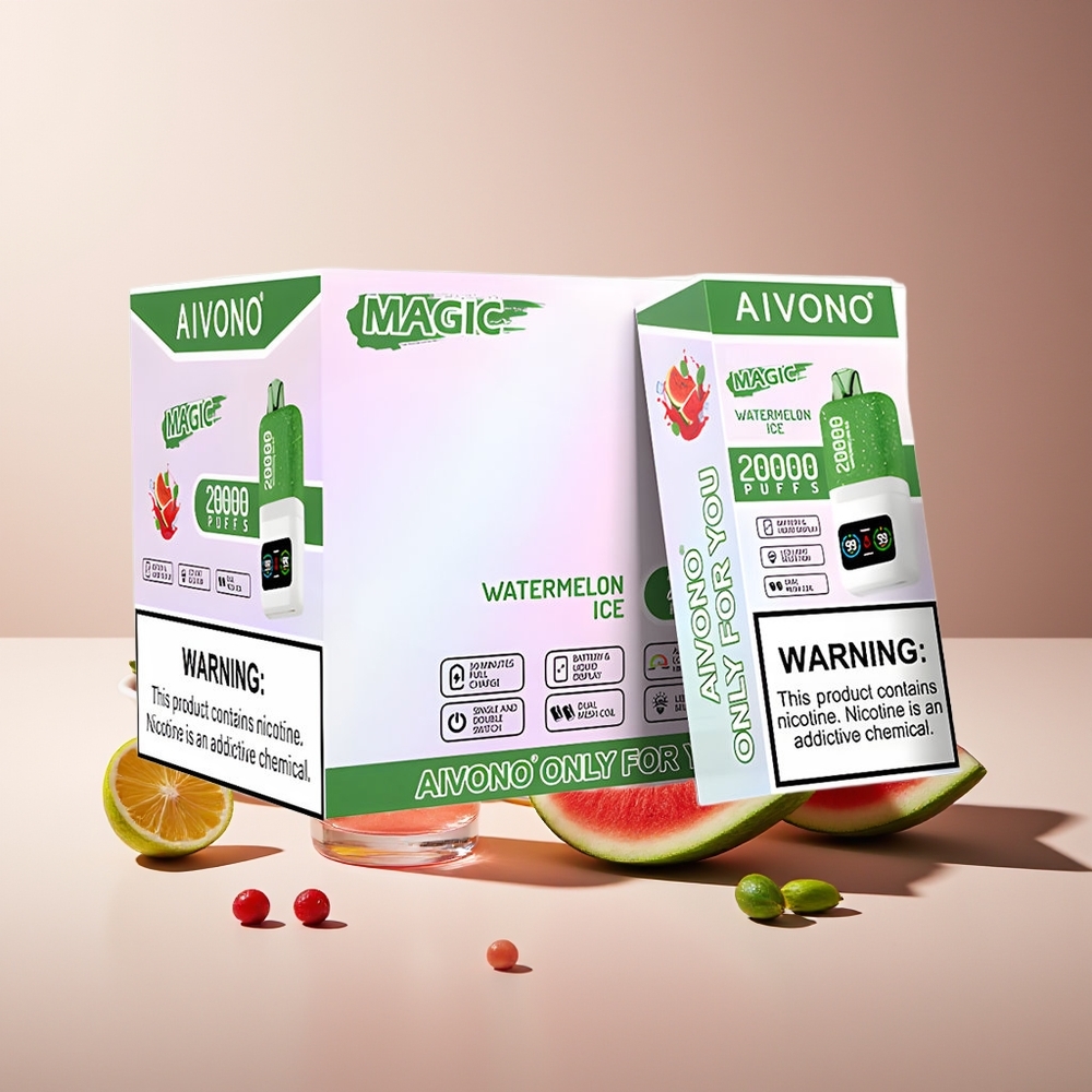 Aivono Aim Magic 20000 Puffs Recargable Tipo-C Dual Malla Sandía Helada