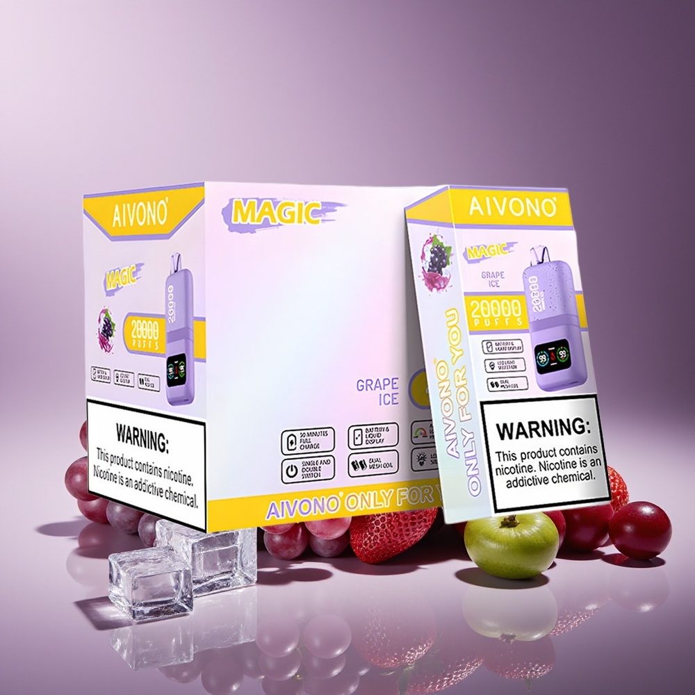 Aivono Aim Magic 20000 Puffs Recargable Tipo-C Uva Helada