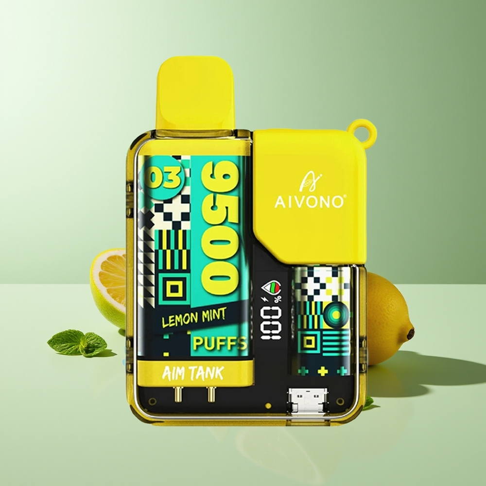 Aivono Aim-Tank 9500 Bocados LCD 18ml Limón Menta