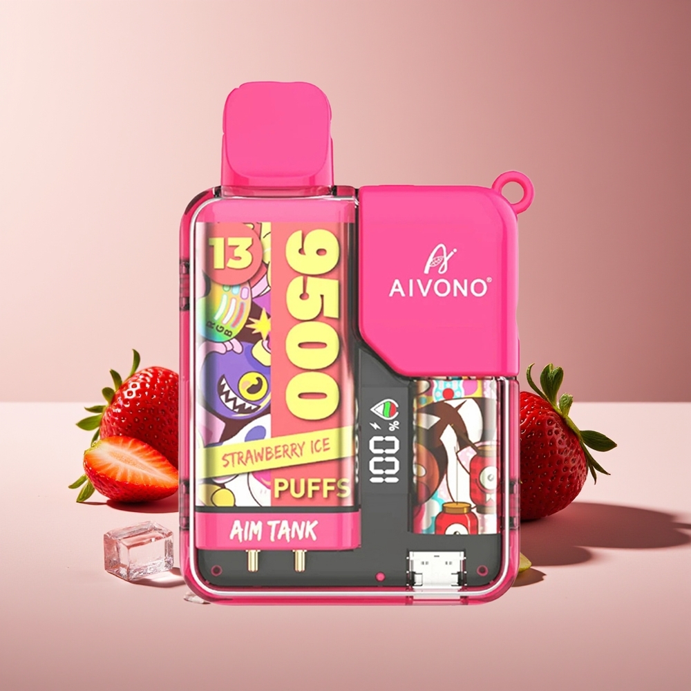 Aivono Aim-Tank 9500 Puffs 18ml LCD Fresa Hielo