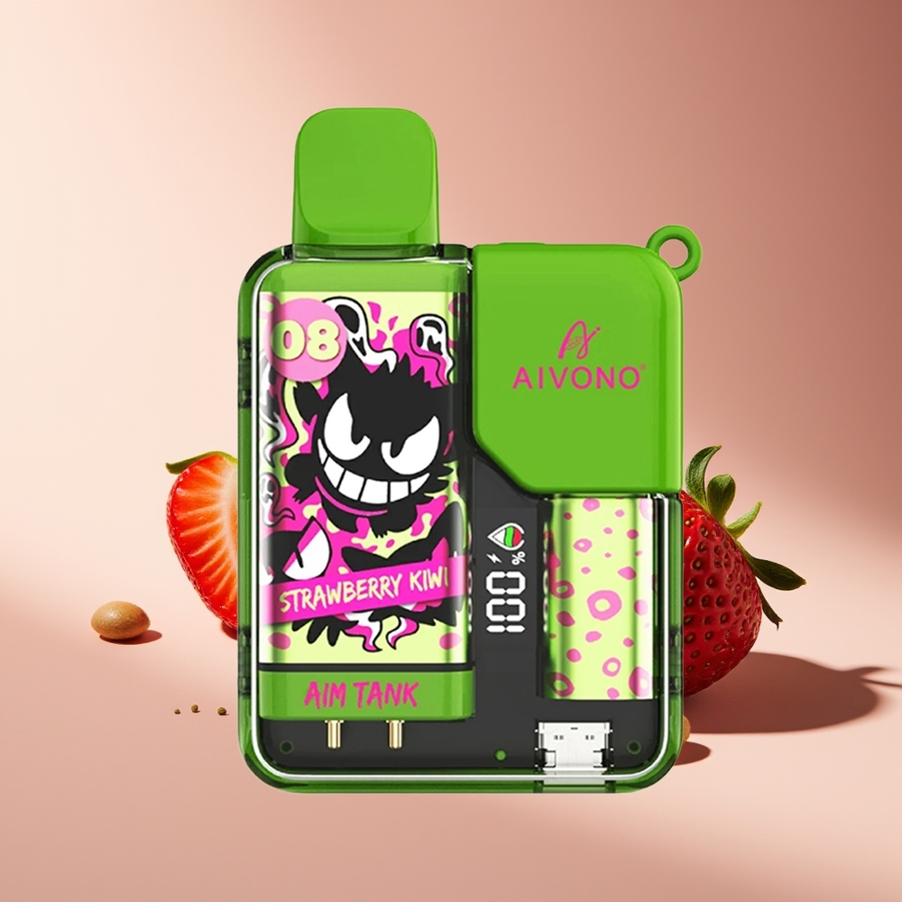 Aivono Aim-Tank 9500 Puffs 18ml LCD Fresa Kiwi