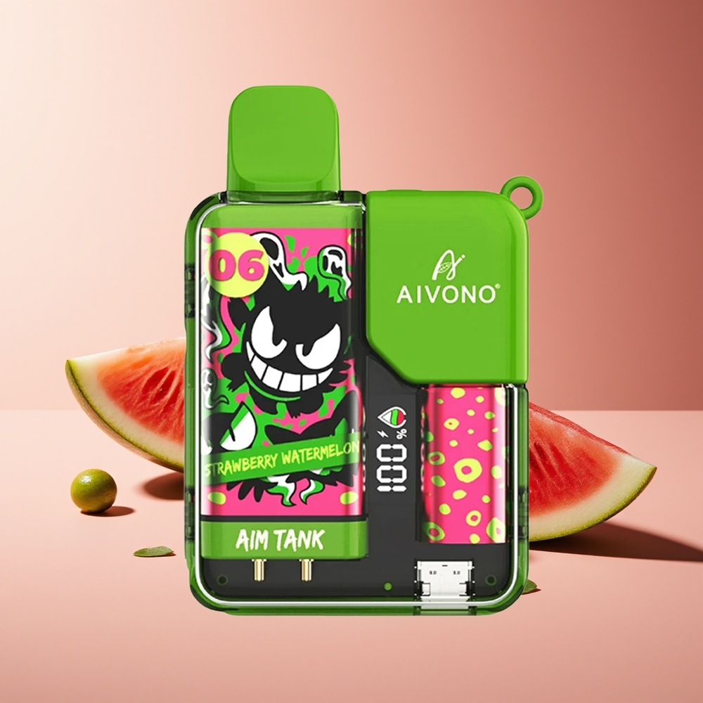 Aivono Aim-Tank 9500 Puffs 18ml LCD Fresa Sandía