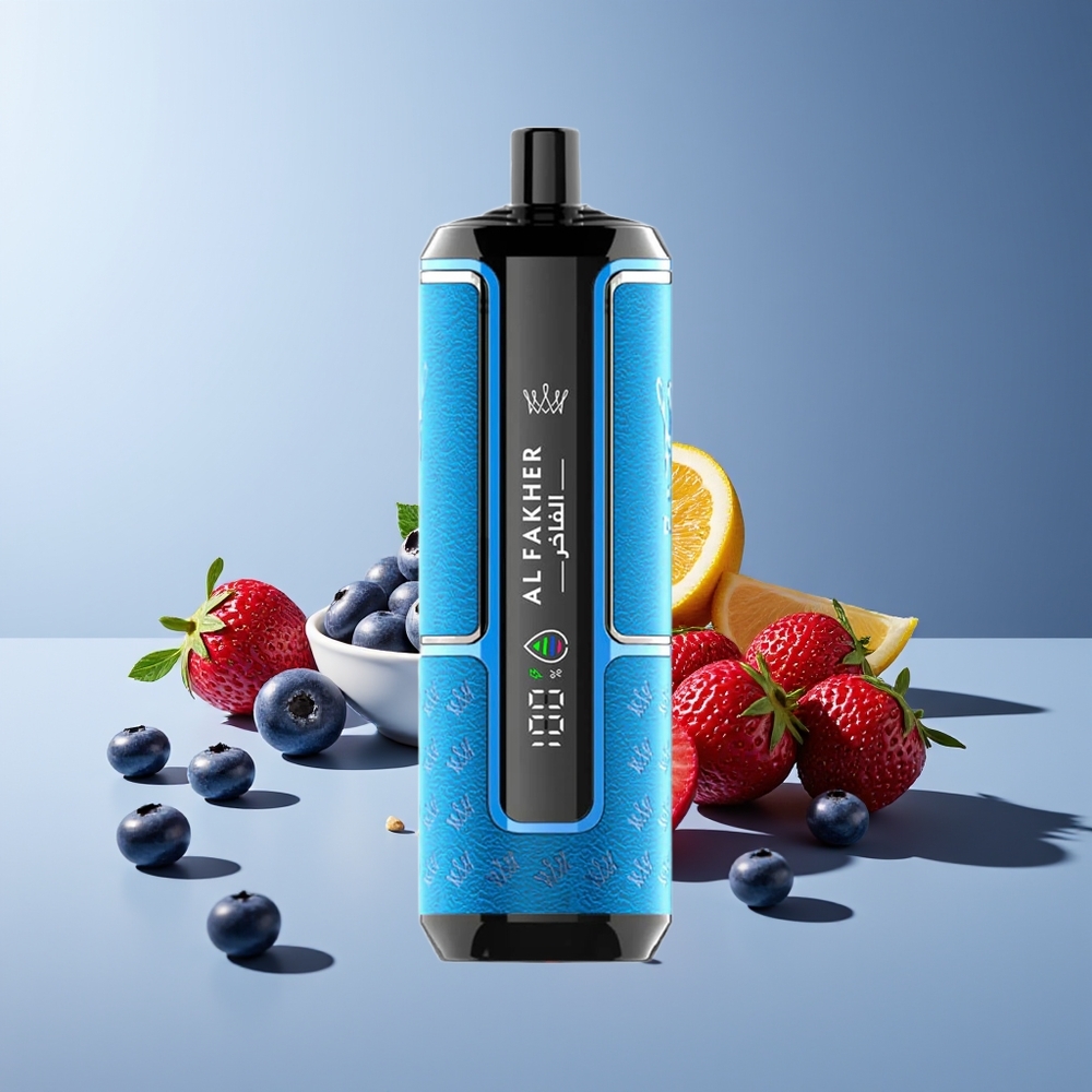 Al Fakher Crown Bar 15K Hipermax Desechable Chicle de Arándano
