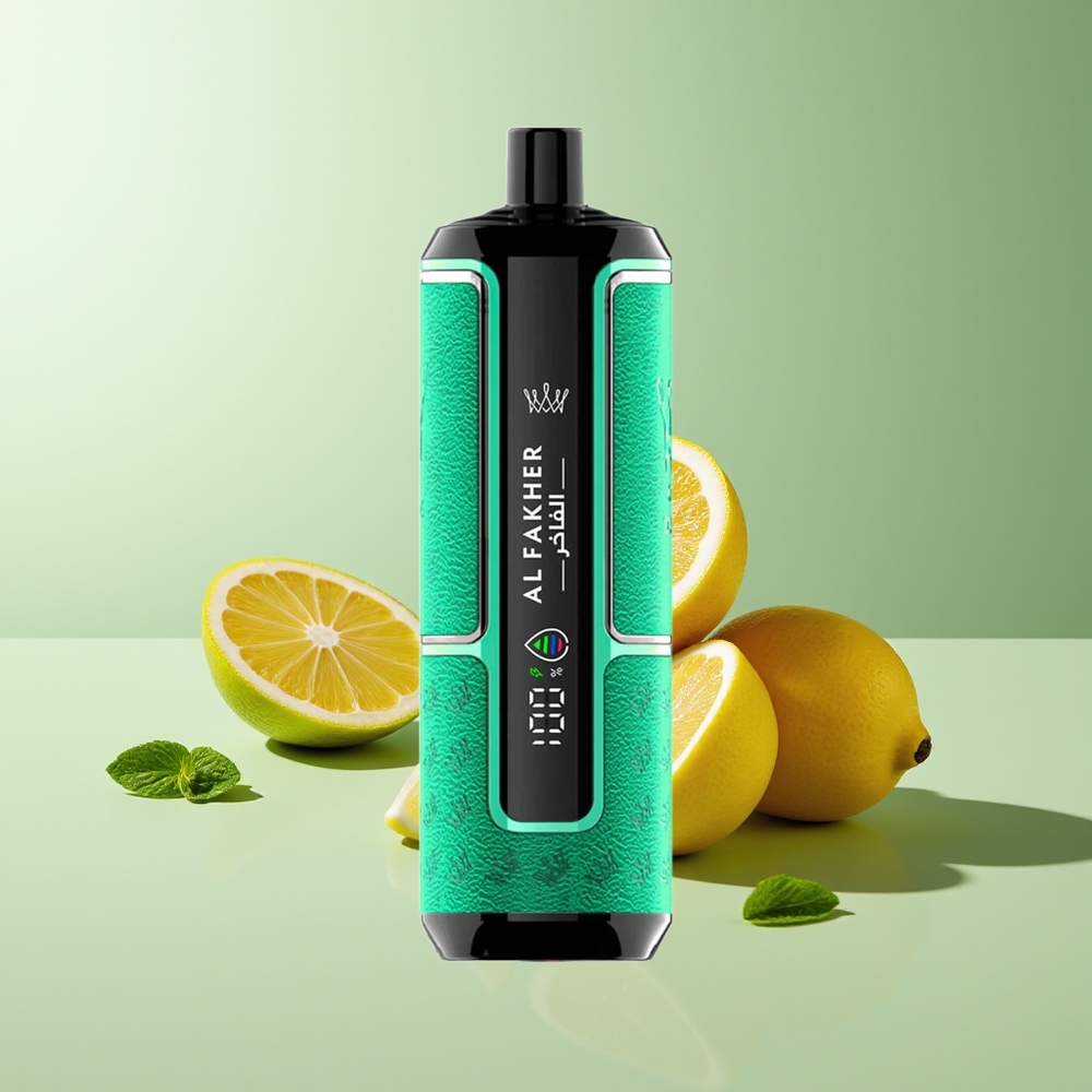Al Fakher Crown Bar 15K Hipermax Desechable Vape Kit Limón Menta