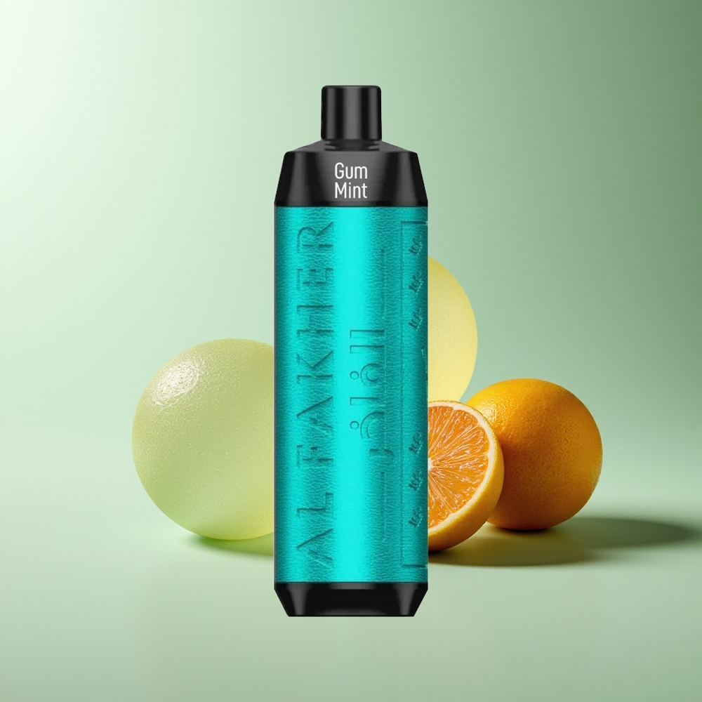 Al Fakher Crown Bar 8000 Cristal Desechable Chicle Menta Batería 600mah USB-C 18ml 5mg 0.6ohm