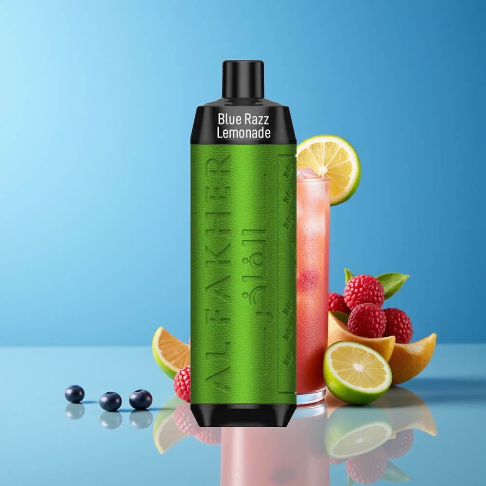 Al Fakher Crown Bar 8000 Cristal Vape Desechable 600mah 18ml 5mg 0.6ohm Frambuesa Azul Limonada