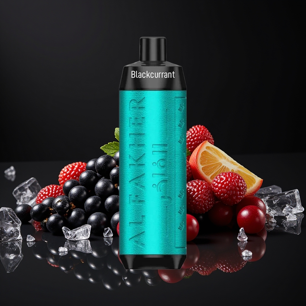 Al Fakher Crown Bar 8000 Cristal Vape Desechable Grosella Negra Hielo 600mah 18ml 5mg 0.6ohm