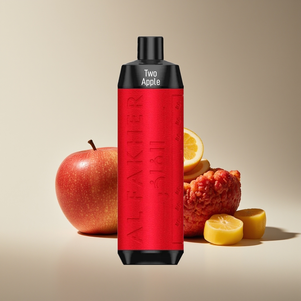 Al Fakher Crown Bar 8000 Crystal Vape Desechable Dos Manzanas 18ml 5mg 600mAh USB-C 0.6ohm