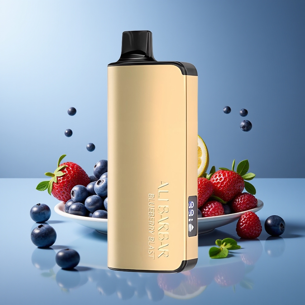 Alibarbar Ingot 9000 Puffs 22ml 2350mAh LED Azul Arándano